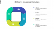 Get Bell Curve PowerPoint Template With Four Nodes