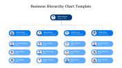 Business Hierarchy Chart PowerPoint Presentation Template