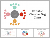 Editable Circular Org Chart PPT and Google Slides Themes