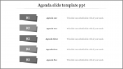 Editable Agenda Slide Template PPT For Presentation