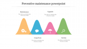 Editable Four Preventive Maintenance PowerPoint Slide