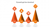 Creative Four Pyramid PPT Free Download For Presentation