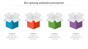 Box opening Animation PowerPoint Template For Slides