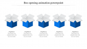 Box Opening Animation PowerPoint Template Presentation