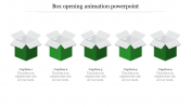 Editable Box Opening Animation PPT  and Google Slides