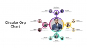 Creative Circular Org Chart PPT And Google Slides Theme