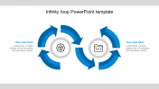 Amazing Infinity Loop PowerPoint Template With Two Nodes