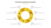 Editable Circular Puzzle PowerPoint and Google Slides for Presentation
