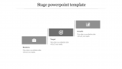 Stage PowerPointTemplate With Three Stages Presentation