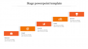 Creative Stage PowerPoint Template Slide For Presentation