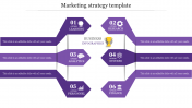 Marketing Strategy Template With Arrow Design Presentation