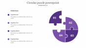 Editable Circular Puzzle PowerPoint Presentation