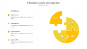 Creative Circular Puzzle PowerPoint Template  Presentation