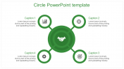 Four Node Circle PowerPoint Template Model