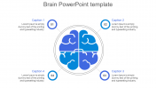 Best Brain PowerPoint Template For Presentation Slide