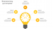 Creative Brainstorming PPT Template For Presentation