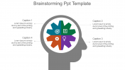 Impressive Brainstorming PPT Template Slide Design