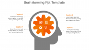 Brainstorming PPT Template Design Model For Presentation