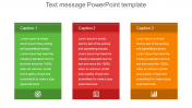 Affordable Text Message PowerPoint Template - Three Node