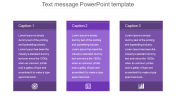 text message powerpoint template design 