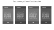 Attractive Text Message Powerpoint Template Presentation
