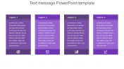 Design Text Message PowerPoint Template Presentation