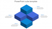 Powerpoint Cube Template Diamond Model For Presentation