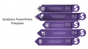 Five Noded Analytics PowerPoint Template Slide