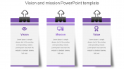 Customized Vision And Mission PowerPoint Template Slide