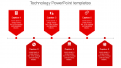 Technology PowerPoint Template and Google Slides in Red Theme
