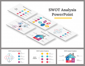 Engaging SWOT Analysis PowerPoint Template and Google Slides