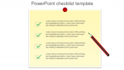 Sticky Notes PowerPoint Checklist Template	