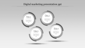 Best Digital Marketing Presentation PPT With Circle Diagram