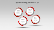 Digital Marketing Presentation PPT With Circle Design