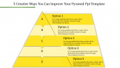 Yellow Color-Pyramid PPT Template Presentation