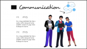 Two Stages Communication PowerPoint Template Presentation