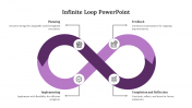 Purple Color Infinite Loop PPT Template And Google Slides