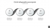 Magnificent Circle Infographic PowerPoint with Four Nodes