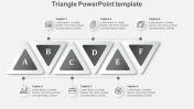 Innovative Triangle PowerPoint Template In Grey Color