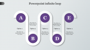 Innovative PowerPoint Infinite Loop In Purple Color