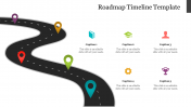 Editable Roadmap Timeline PPT Template and Google Slides