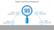 Use Digital Marketing Strategy PPT With Four Nodes