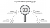 Stunning Digital Marketing Strategy PPT In Grey Color