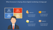 Creative Digital Marketing Strategy PPT  and Google Slides