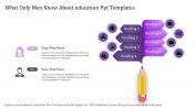 Awesome Education PPT Template Slide Designs-Purple Color