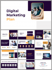 Digital Marketing Plan PPT and Google Slides Templates