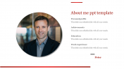 Impressive About Me PPT Template and Google Slides