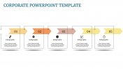 Mixed Colored Corporate PowerPoint Templates Presentation