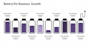 Awesome Business Strategy Template With Purple Color