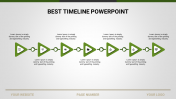 Creative Best Timeline PowerPoint With Arrow Model